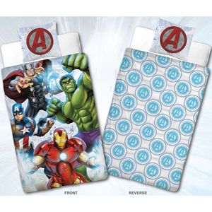 Marvel Avengers Dekbedovertrek Team - Eenpersoons - 140 X 200 cm - Multi