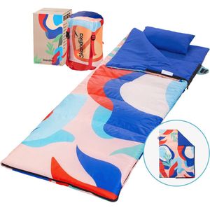 Skandika deken slaapzak Sovro | slaapzak outdoor voor volwassenen, 3 seizoenen, bruikbaar als tweepersoons slaapzak, camping slaapzak met kussen, slaapzak volwassenen