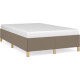 vidaXL - Bedframe - zonder - matras - 120x200 - cm - stof - taupe