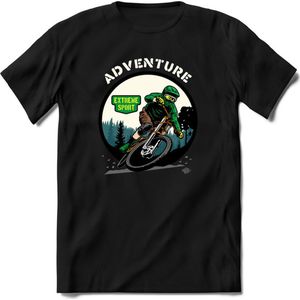 Adventure | TSK Studio Mountainbike kleding Sport T-Shirt | Groen | Heren / Dames | Perfect MTB Verjaardag Cadeau Shirt Maat XL