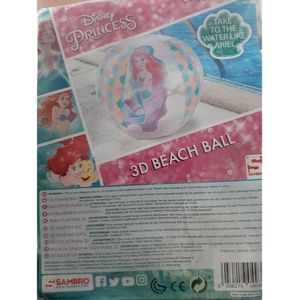 3D Strandbal Disney Princess - Roze / Multicolor - Kinderen - Strand - Zomer - Feest