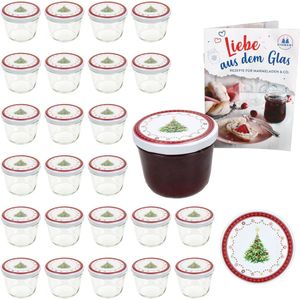 Set van 25 bekers 230 ml To 82 Christmas dream deksel incl. receptenboekje