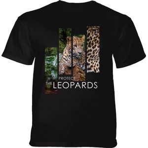 T-shirt Protect Leopard Split Portrait Black 4XL