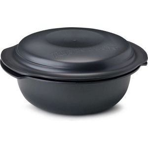 Tupperware UltraPro 1,5 l Rond - Ronde Ovenschaal met Deksel Zwart