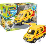 Pakketservice wagen met figuur - Revell Junior Kit - 00814