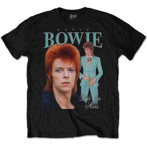 David Bowie - Life On Mars Homage Heren T-shirt - XL - Zwart