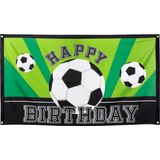 Boland - Polyester vlag Voetbal 'HAPPY BIRTHDAY' - Voetbal - Voetbal