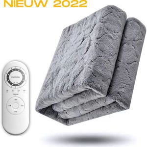 Oneiro’s Luxe Elektrische deken 150 x 100 cm - Verhitting bescherming - warmtedeken - onderdeken - winter - elektrische voetenwarmer - 2 persoons