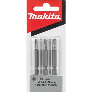Makita P-53534 Schroefbitset Pz1/2/3x50mm 1/4