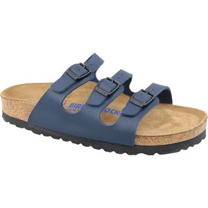 Birkenstock Florida BF WB Narrow Dames Slippers - Blue - Maat 40