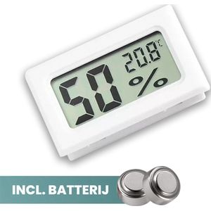 Ease Electronicz Hygrometer - Weerstation - Luchtvochtigheidsmeter - Thermometer Voor Binnen - Incl. Batterijen