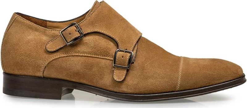 Van Bommel Gespschoenen SBM-30020-22-02 Licht Bruin Camel Wijdte H
