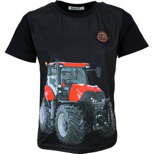 S&C Shirtje Tractor zwart Kids & Kind Jongens Zwart - Maat: 86/92
