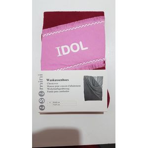 ISI MINI - Waskussenhoes - model IDOL - Rood / roze - 50x80cm