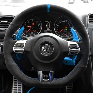 JDtuning | Golf 6 Premium Alcantara stuurhoes | DSG GTD GTI R Scirocco Passat Polo Tiguan Volkswagen – Blauw