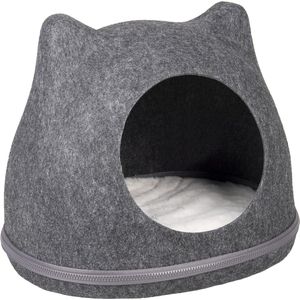 FLAMINGO Kattengrot Tiga 43x36x35 cm vilt grijs