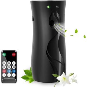 Automatische luchtverfrisser spuitdispenser met meerdere tijdinstellingen - zwart - voor thuiskantoor hotel .