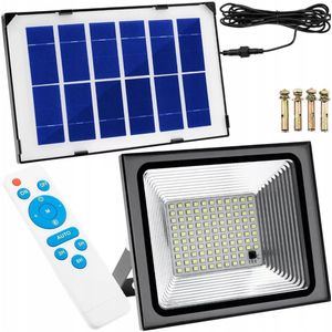 ZONNE-HALOGEEN MET SCHEMERINGSENSOR 50W PILOT-lamp 206 LED 3Ah 5m ALUMI