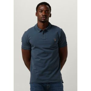 Paul Smith Mens Slim Fit Ss Polo Shirt Zebra Polo's & T-shirts Heren - Polo shirt - Blauw - Maat XL