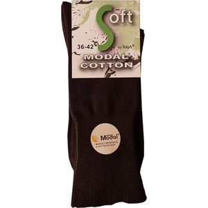 6-Pack Modal Comfort Black Modal Katoen Sokken - Zwart - Unisex - Maat 40-46