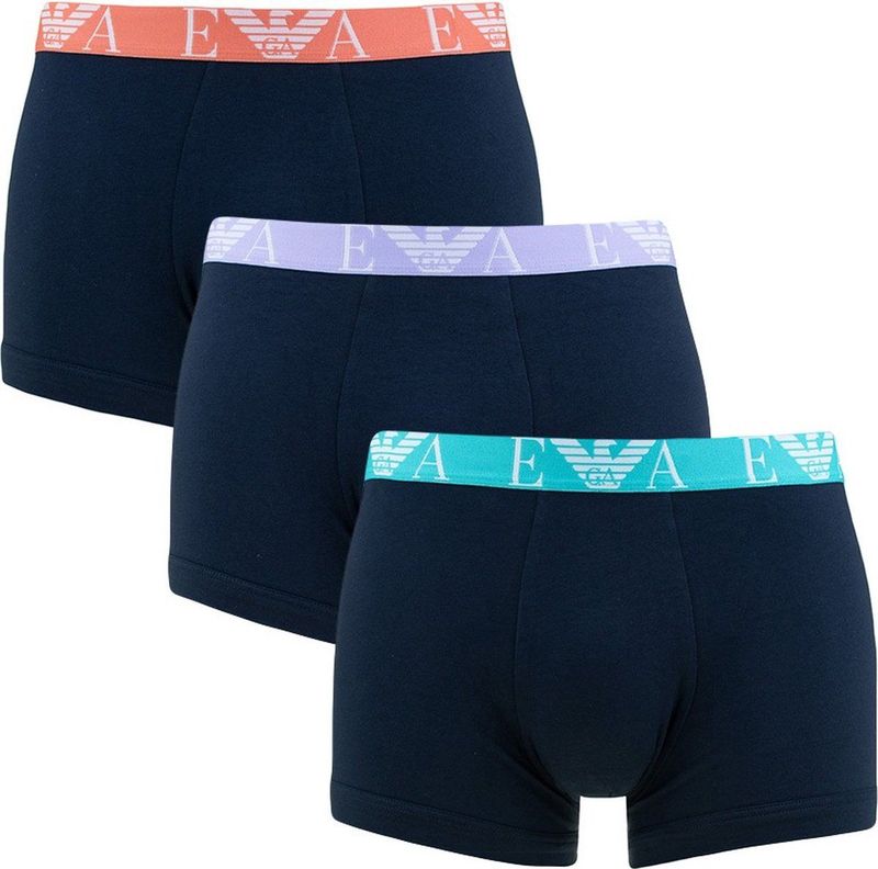 Emporio Armani heren 3P boxers basic combi blauw II