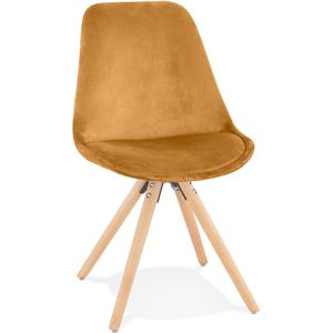 Alterego - RICKY - Vintage stoel - Mosterd - 48x56x84 cm