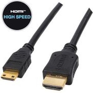 Valueline - 1.4 High Speed HDMI naar HDMI Mini - 1.5 m – Zwart