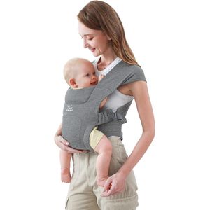 Draagzak voor pasgeborenen vanaf de geboorte, comfortabel heupzitje voor baby's (3-12 kg), ergonomische draagdoek pasgeboren tot peuter met klittenbandsluiting, eenvoudig verstelbare heupdrager