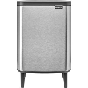 Brabantia Bo Hi Prullenbak - 12 liter - Matt Steel Fingerprint Proof