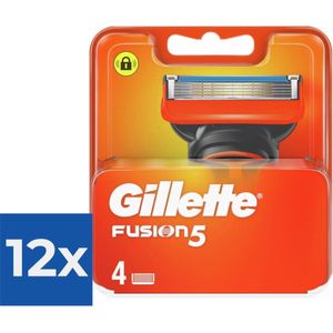 Gillette Fusion5 - Scheermesjes/Navulmesjes - 4 Stuks - Voordeelverpakking 12 stuks