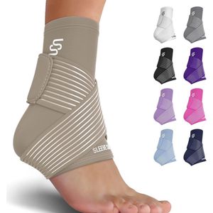 Enkelbrace voor verstuikte enkel en plantaire fasciitis verlichting – Compressiemouw met verstelbare riem voor dames en heren