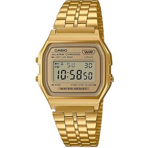 Casio Vintage ICONIC  A158WETG-9AEF Unisex Horloge 36,3 mm - Geel