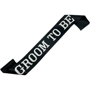 Sjerp Groom to Be zwart met witte letters - bruidegom - groom to be - vrijgezellenfeest - sjerp