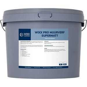 Wixx PRO Muurverf Supermatt - 5L - RAL 9003 Signaalwit