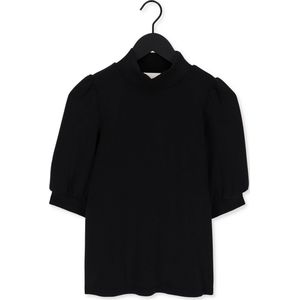 My Essential Wardrobe The Puff Blouse Tops & T-shirts Dames - Shirt - Zwart - Maat XL