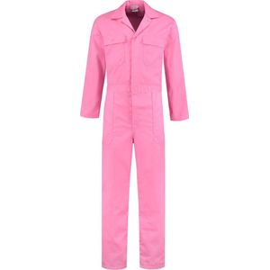 EM Workwear kinderoverall pol/kat Roze met verdekte ritssluiting maat 74