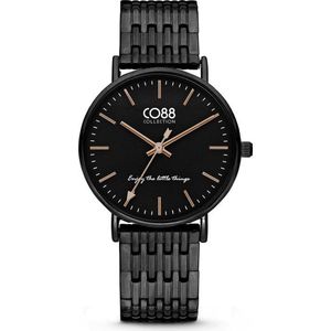 CO88 Collection 8CW-10075 - Horloge - Metalen band - zwart - Ã˜ 36 mm
