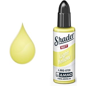 AMMO MIG 0720 Shader - Licht Geel - Matt - Acryl - 10ml Verf flesje