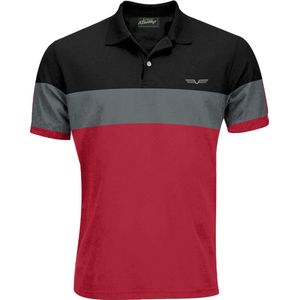 XM Racing - Heren - Pique Polo Shirt - Gekamd Katoen - Golf - Zwart - M