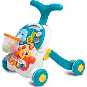 Looptrainer - baby walker 2 in 1 turquoise