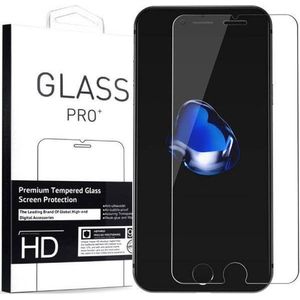 Case2go - Screenprotector voor Apple iPhone 7 - Tempered Glass - Case Friendly - Transparant