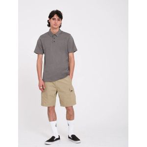 Volcom Wowzer Korte Mouw Poloshirt Grijs M Man