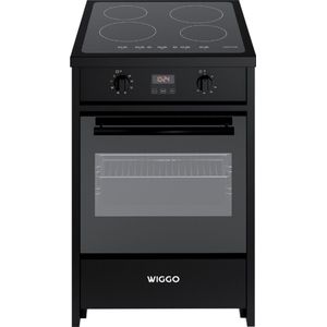 Wiggo WIO-E621A(BB) - Freestanding - Induction - Elektrische Oven - 60cm - Zwart