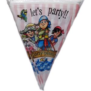 vlaggenlijn piraten - verjaardag - kinderfeestje - feestversiering - piraten feestje - jongens feestversiering