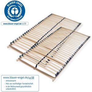 lattenbodem 180x200 cm - 28 latten - 7 zones - tot 150kg - bedbodem - beukenhouten frame