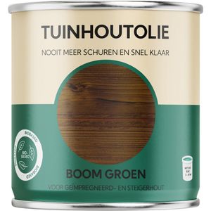 Tuinhoutolie - boom groen - voor geïmpregneerd tuinhout - biobased - 750 ml