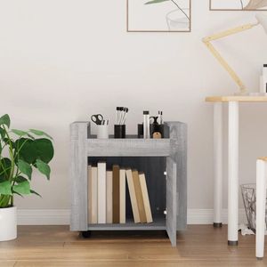 vidaXL Bureaukastje 60x45x60 cm bewerkt hout grijs sonoma eikenkleurig