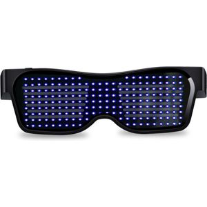 Bluetooth LED Bril - Bluetooth Eyeglasses - LED Bril Blauw