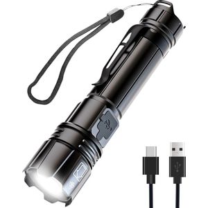 Exortus® Oplaadbare LED Zaklamp - Maglite 1500 Lumen - Duurzaam en Waterdicht - 14500 Batterij