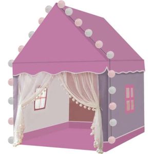 Kruzzel Kinder Speeltent in Roze - Magische Speelruimte met LED Verlichting